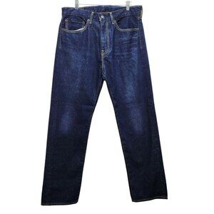 Levis 514 Mens Straight Fit Jeans W34 L30 Dark Wash Denim Casual Pants